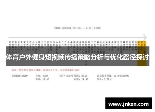 体育户外健身短视频传播策略分析与优化路径探讨
